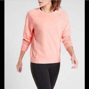 Athleta Coral Pink Crewneck Sweatshirt